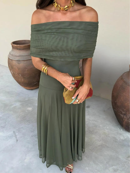 Lucía | Vestido bardot elegante