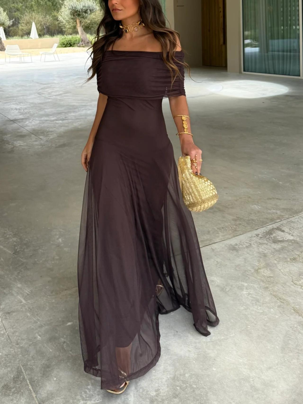 Lucía | Vestido bardot elegante