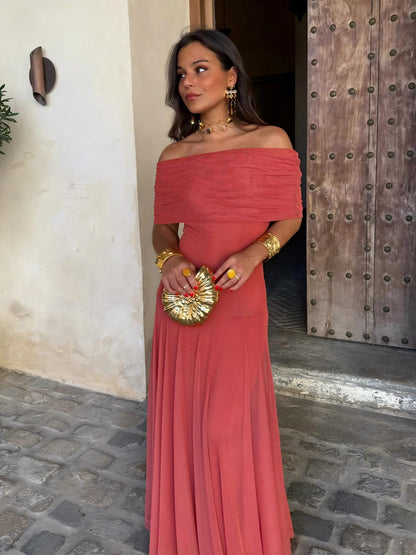 Lucía | Vestido bardot elegante