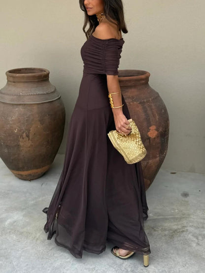Lucía | Vestido bardot elegante