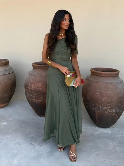 Lucía | Vestido bardot elegante