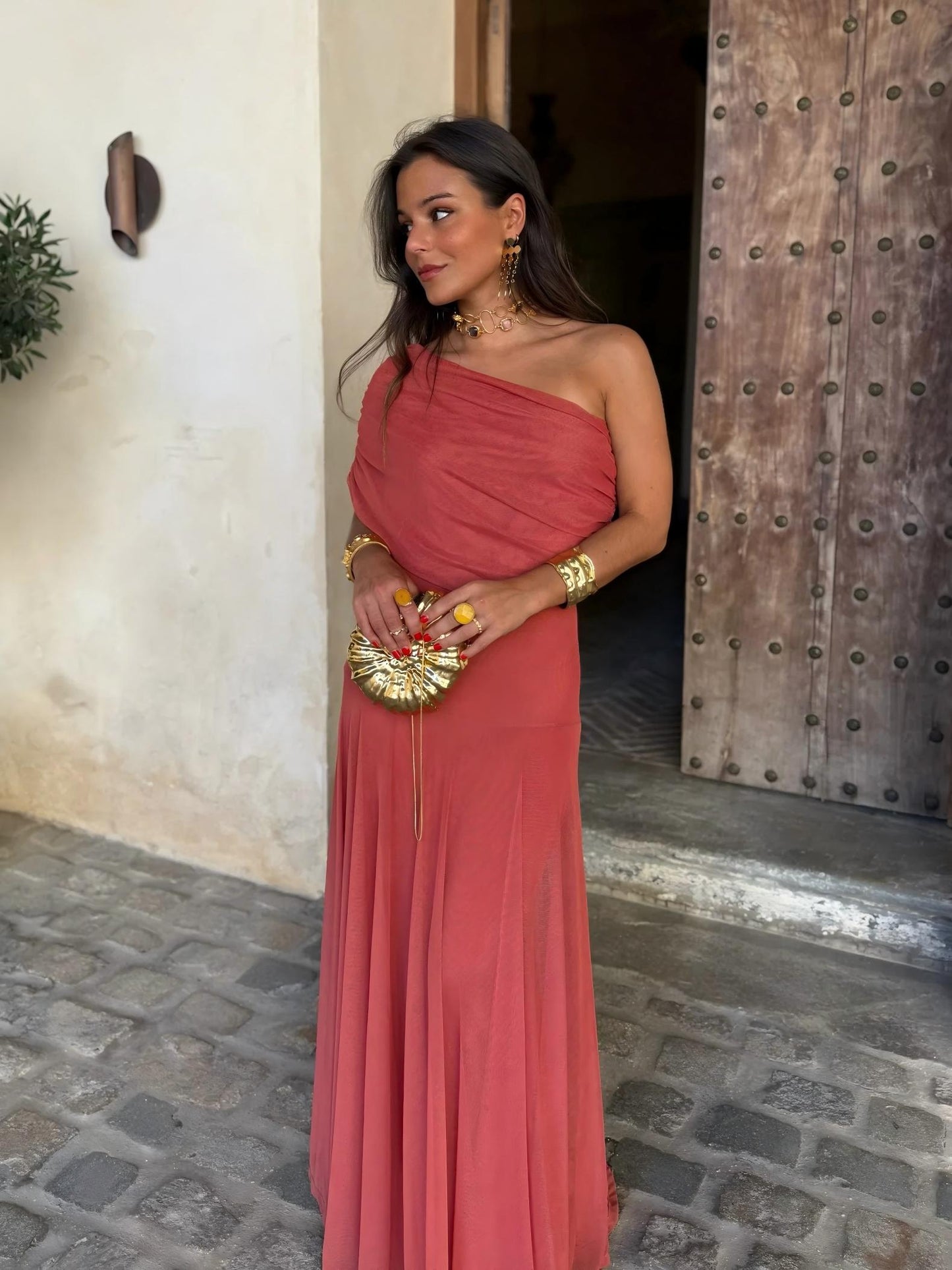 Lucía | Vestido bardot elegante