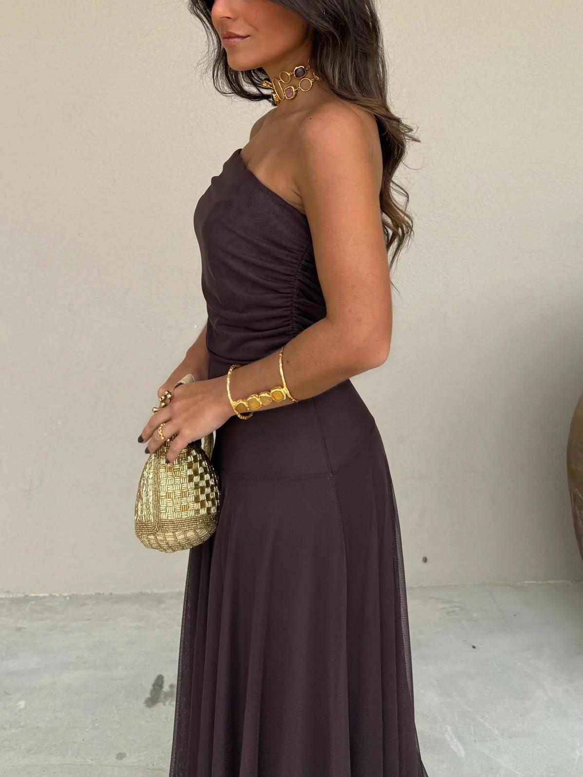 Lucía | Vestido bardot elegante