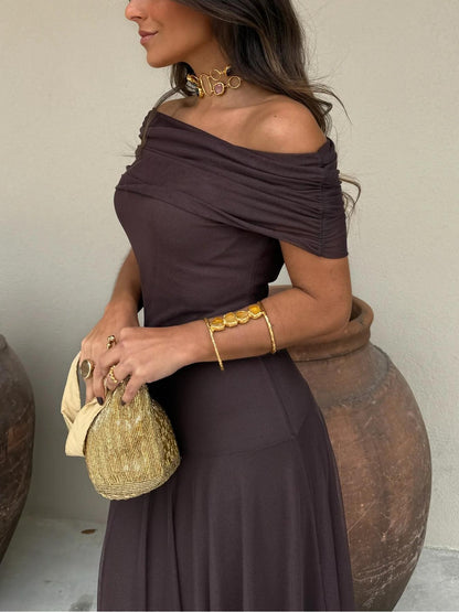 Lucía | Vestido bardot elegante
