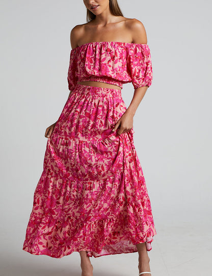 Aurora | Top Floral Rosa