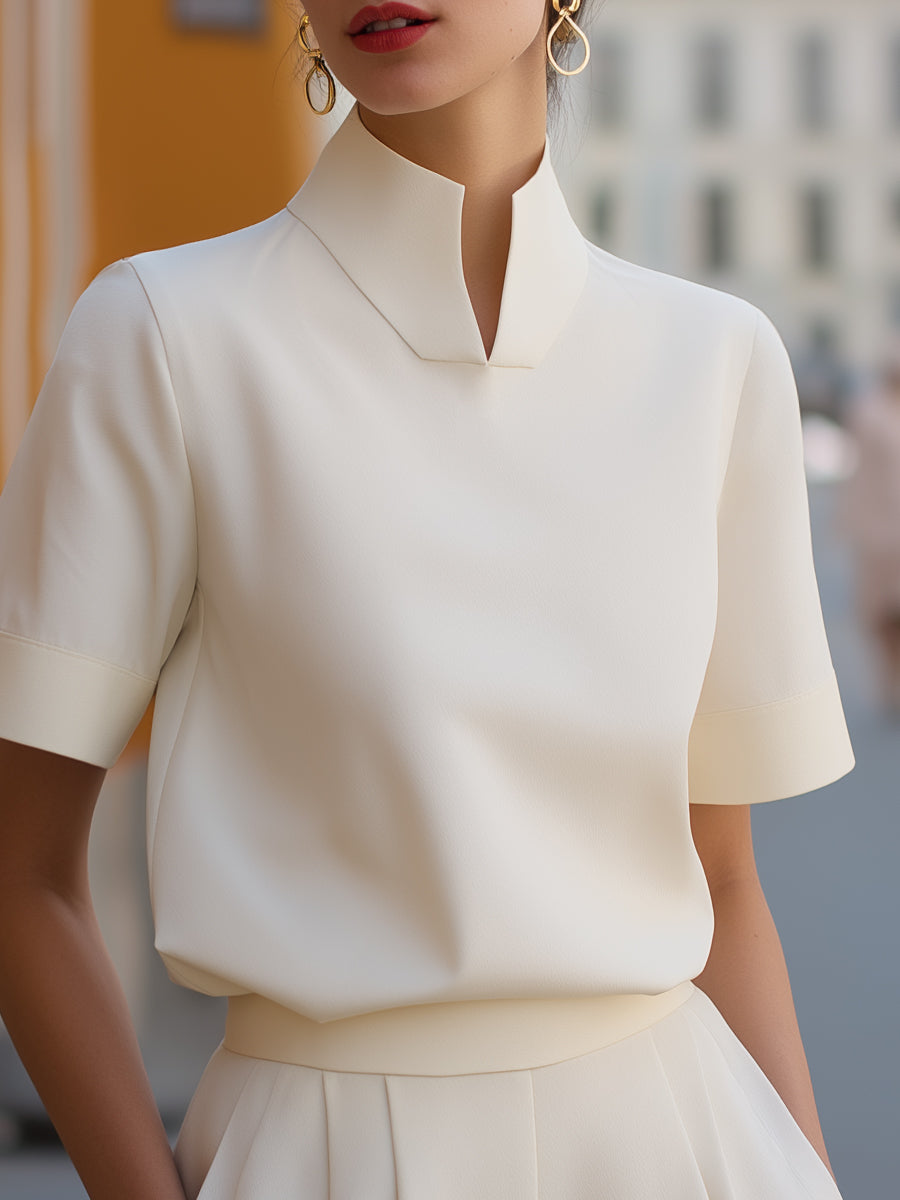 Clara | Blusa minimalista de corte elegante