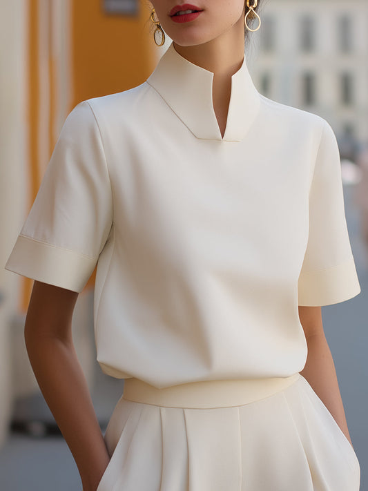 Clara | Blusa minimalista de corte elegante