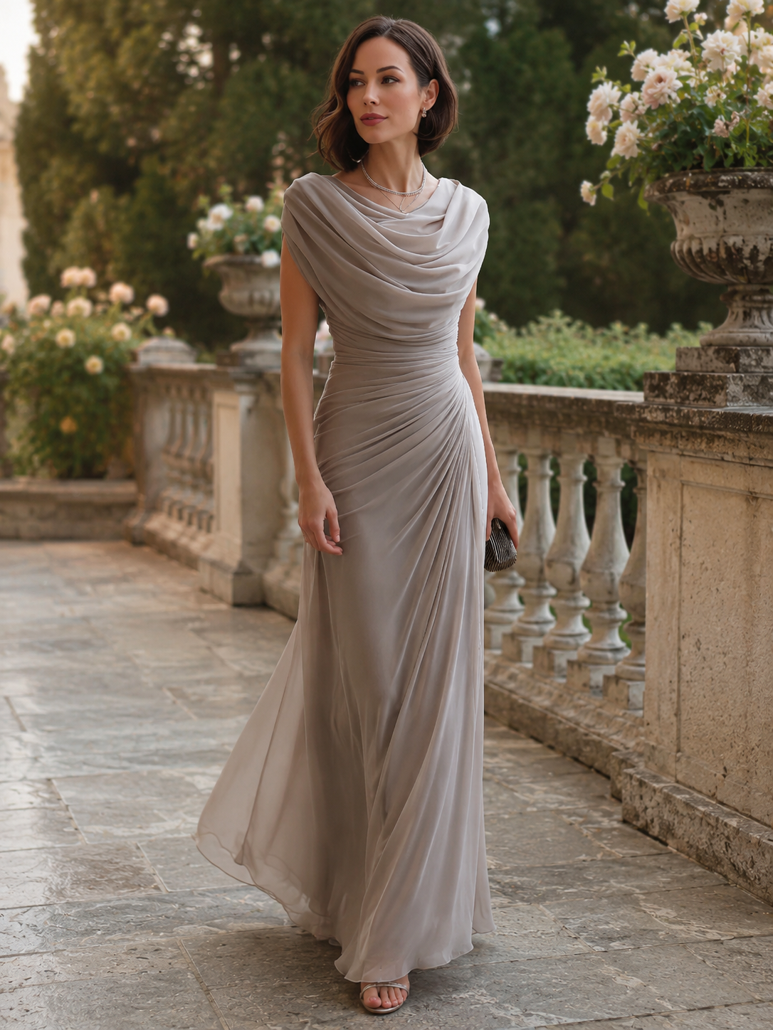 Valentina | Vestido drapeado elegante