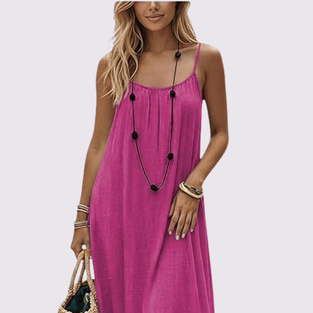 Luna | Vestido largo fluido de tirantes