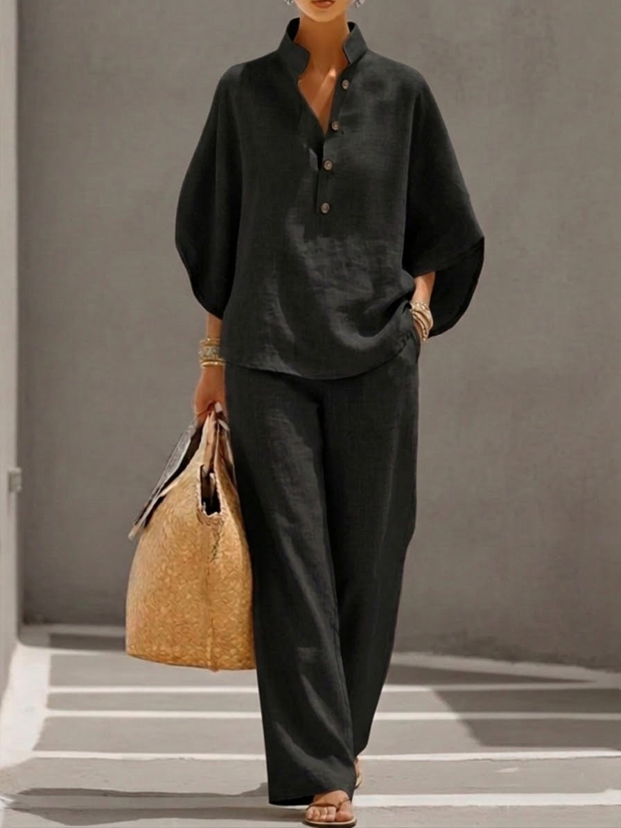 Nara | Conjunto Amplio y Elegante de Dos Piezas