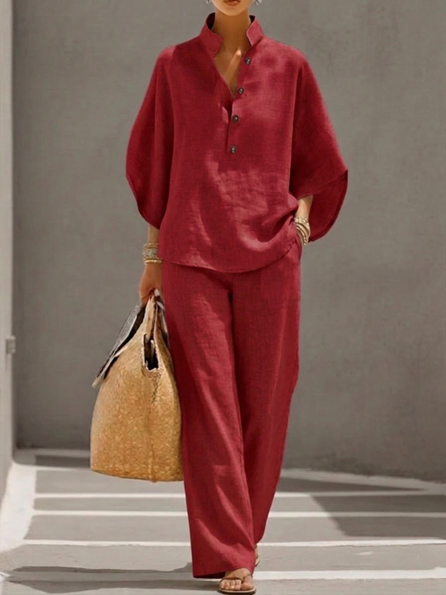 Nara | Conjunto Amplio y Elegante de Dos Piezas