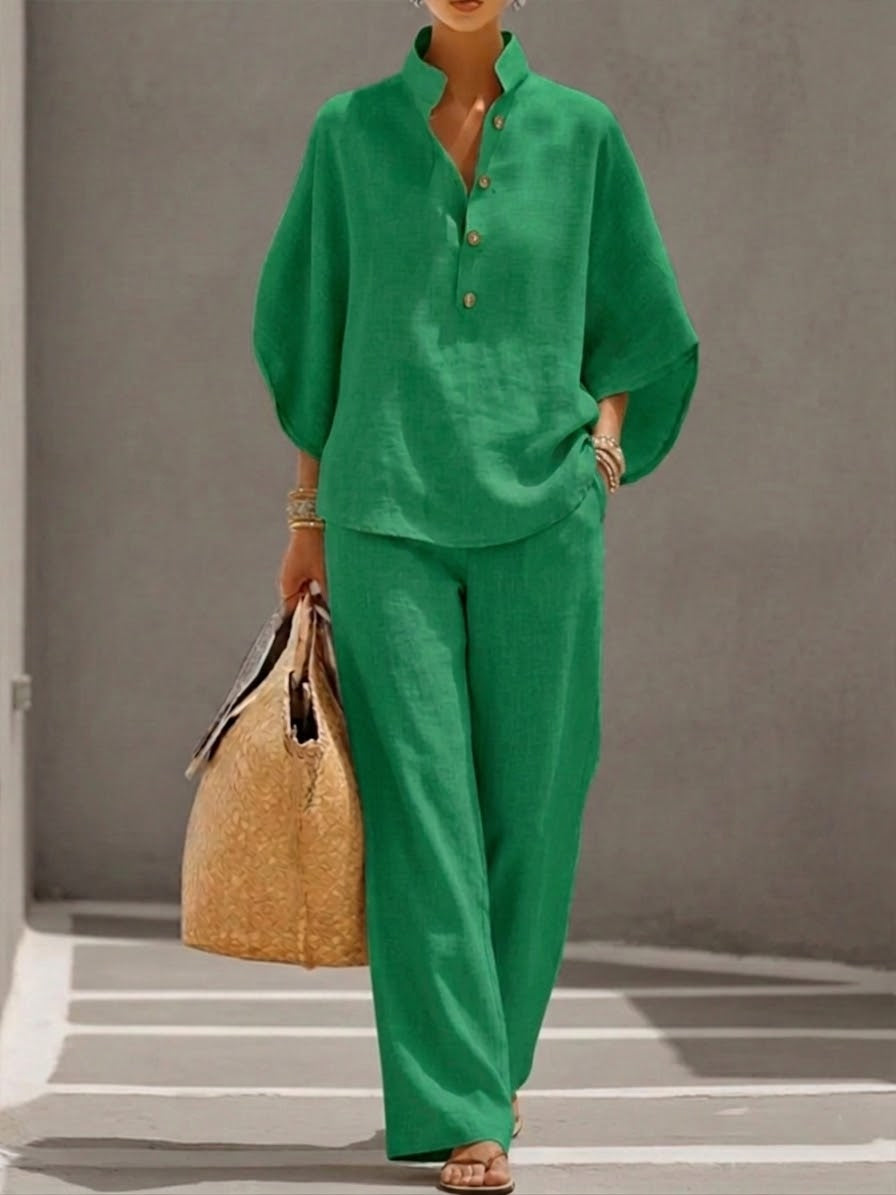 Nara | Conjunto Amplio y Elegante de Dos Piezas