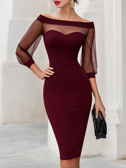 Victoria | Vestido midi de escote corazón